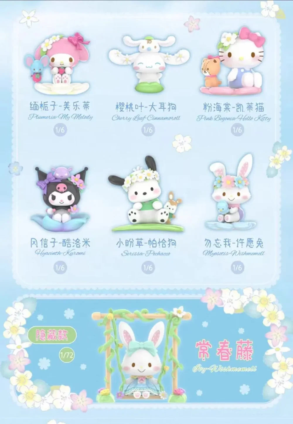 toyhive-10-2 Sanrio characters Spring Flower Series Blind Box