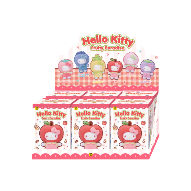 toyhive-12-2 Hello Kitty Fruity Paradise Series Plush Pendant Blind Box
