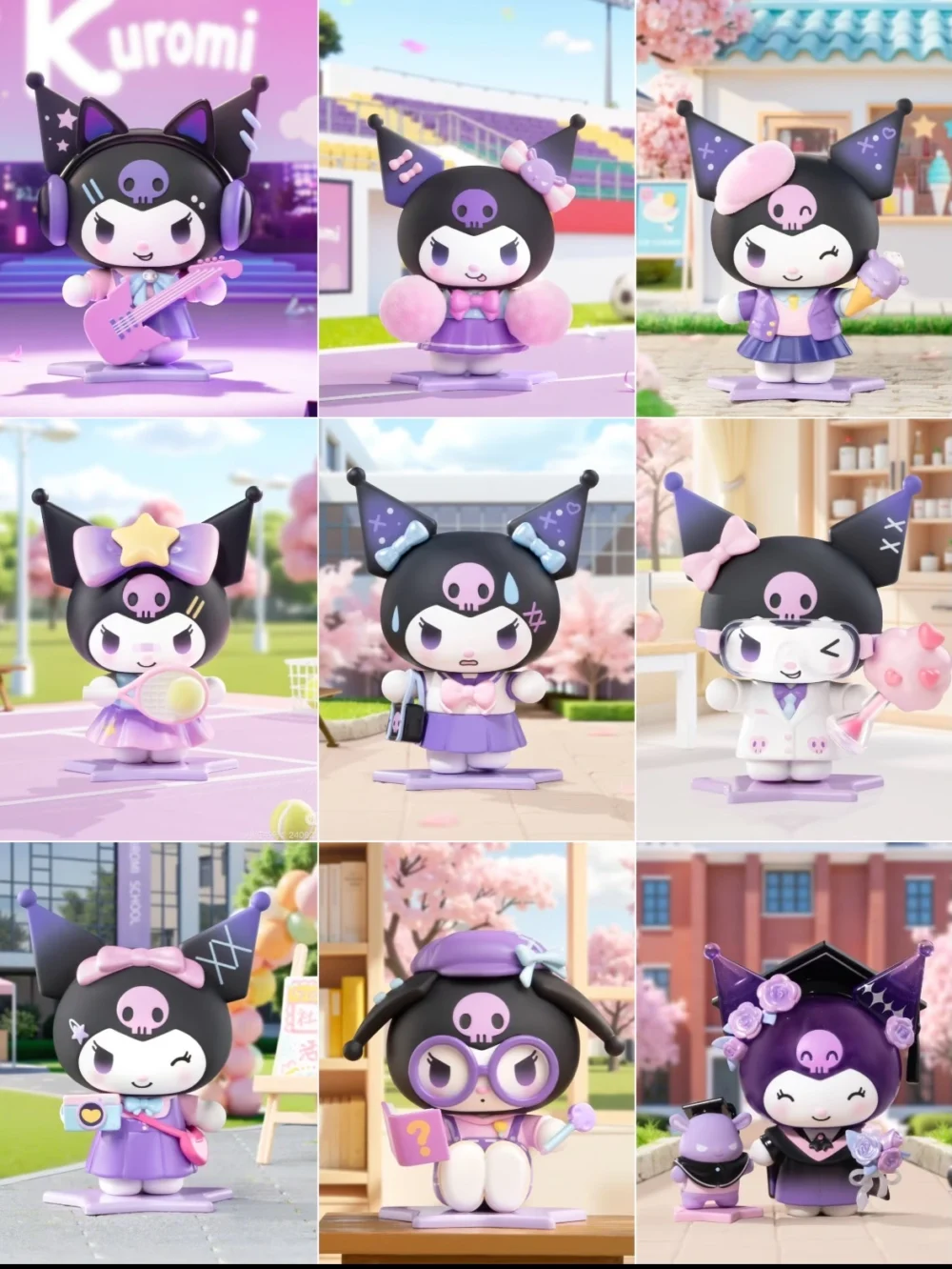 toyhive-2-2 KUROMI School Diary Series Figures Blind Box