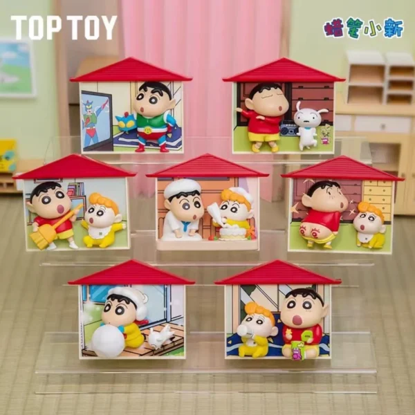 toyhive-44-1 CRAYON SHINCHAN Nohara Family Series Figures Blind Box