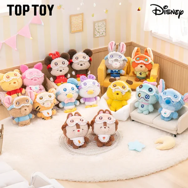 toyhive-7-1 Disney Squinting Sleepwear Series Plush Pendant Blind Box